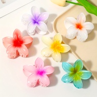 4cm/8cm Colorful Plumeria Flower Hair Pin Hair Clip Korean Style Barrettes Women Girls Accessories
