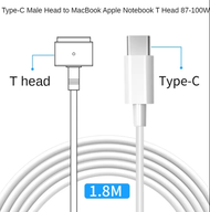 Atowin 1.8m LED Magnetic USB C to Magsafe 2 1 Charging Cable PD charger for Apple MacBook Air Pro 60W 100W Power Adapter Cable