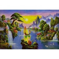 (108) Large Poster Valley Painting Sea Bass Ship In The Middle Of The Water Size 20x30 Inches (50x76