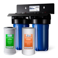 iSpring WGB21B เครื่องกรองน้ำบ้าน 2ขั้น Whole House Water Filtration System CTO(Chlorine Taste and Odor) ระบบกรองน้ำทั้งบ้าน High Capacity water filter 1" Inlet/Outlet