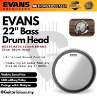 Evans BD22EMAD2 22inch EMAD2 Clear Bass Drumhead