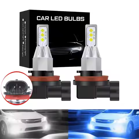 2Pcs H8 H11 LED Car Headlight Bulbs Canbus 9005 HB3 9006 HB4 CSP LED Headlamp 80W Turbo Auto Lamp 60