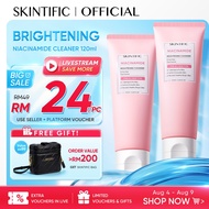 SKINTIFIC Niacinamide Brightening Cleanser Facial Cleanser pencuci muka Glowing Face Oil Control Cle