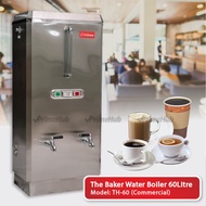 PrimeHub The Baker TH-60 Water Boiler 60 Litre - Commercial Stainless Steel Water Boiler  Coffee Sho