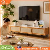 𝐑𝐞𝐚𝐝𝐲 𝐒𝐭𝐨𝐜𝐤 Bamboo TV Cabinet Rak TV Kayu 32-70 inches TV Rack Living Room Media Storage Cabinet 电视柜