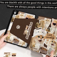 Cute ipad Protective Case. 720 Rotating iPad11 Case 2025pro11 Acrylic iPad9/10 Sticker Cat air65