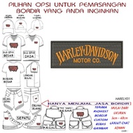 Harley01 LOGO EMBROIDERED PATCH/EMBLEM BET HARLEY DAVIDSON