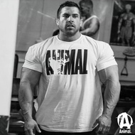 Summer Gym Fitness T-shirt Loose Mens Cotton Shirt Bodybuilding Training Man T Shirt Oversized Sport