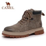 Camel | Giày Boot Công Sở Phong Cách Retro Đế Dày