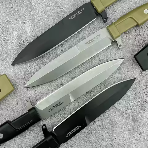 Extrema Ratio Fixed Blade Knife with Sheath 8Cr13Mov Steel Blade Nylon Fiber Handle Outdoor EDC Camp