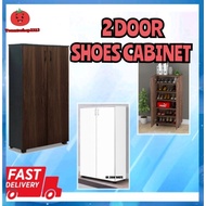 2 Doors Shoe Cabinet (Milan Pine) - 4ft Hight 6-Layer