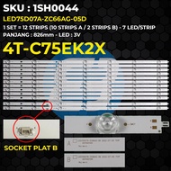 Sharp 75 Inch 4T-C75EK2X LED75D07A-ZC66AG-05D TV Backlight