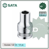 SOCKET 13619 1/2" DR. 12PT. METRIC SOCKET 8MM SATA