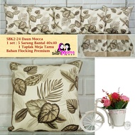 SARUNG BANTAL SOFA KURSI SHABBY CHIC MEWAH PREMIUM KENANGA BROWN GOLD