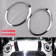 Front Chrome Headlight Trim Ring for BMW Mini Cooper R56 R55 R57 R58 R59 2007-2015 Chrome Eyebrow Ri