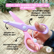 Sg Seller Kids Safe Plastic Scissors | Playdough Scissors | Air Clay | Paper Art & Craft Scissors | 
