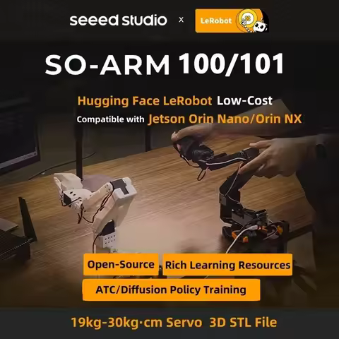 Seeed SO-ARM101 / SO-ARM100 Low-Cost AI-Arm Servo Motor Kit Pro for LeRobot (3D Printed Parts Option