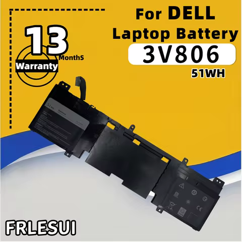 FRLESUI Battery 3V806 FOR DELL Alienware 13 R2 ALW13ED-1508 1608 1708 1808 2608 Laptop Battery 13 Mo