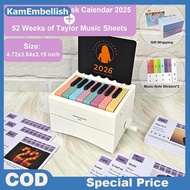 KamEm Piano Calendar 2026 Desk Calendar Playable Piano, Swift Mini Piano Calendar With 52 Weeks Of M