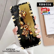 HP Latest Vivo Y16 Case - Fashion Flower Frame Case - Latest Vivo Y16 Phone Case - Latest Vivo Y16 C