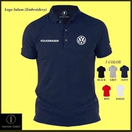 Microfiber Quick dry Jersi Jersey Polo T Shirt Logo Sulam Embroidery Volkswagen VW Logo Golf Dry Fit