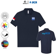 Arials Polo shirt BANK BCA Mobile Collar T-shirt