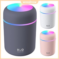 300ml Portable Ultrasonic H2O Aroma Diffuser USB with Colorful Light Cool Mist Sprayer Mini Ultrason