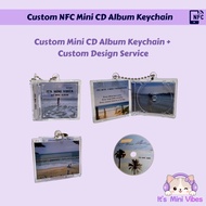 Custom NFC Mini CD Album Keychain + Custom Design Service