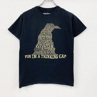 古著哈利波特短袖印花T卹，黑色，小號