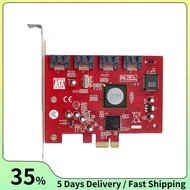 For Enhanced Storage Solutions- PCI-E X1 to 4-Port SATA 3.0  Card Adapter with Silicon Image SATA 2.