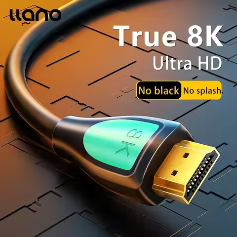 Llano 8K HDMI 2.1 Copper Cord 8K/60Hz 4K/120Hz 1440p/144hz 48Gbps HDR for PS5 PS4 Splitter Switch 8K