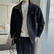 Men's Autumn Winter Stand-Up Collar Jacket - High-Quality Aviation Style