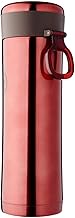 Dolphin Collection Stainless Steel Vacuum Flask With Strainer, 420ml, Red