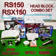 COMBO RSX150 RS150 PACKAGE COMBO HEAD BLOCK SPEC 63MM  20/23 BLOCK63MM RS