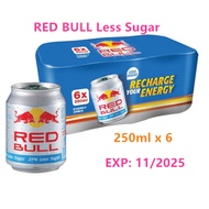 Red Bull Less Sugar (6 x 250ml) EXP: 11/2025