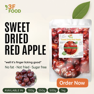 3F FOOD SWEET DRIED RED APPLE 100g-250g-500g-1kg 3F FOOD DRIED