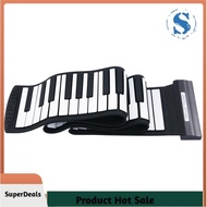 [SuperDeals.sg]Roll Up Piano 88 Keys Karaoke Silicone Flexible Electronic Keyboard No Speaker