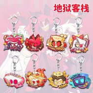 Vaggie Alastor Anime KeyChain 3 Vees Adam The Exorcist Men Key Chain for Women Fashion Cute Figure A
