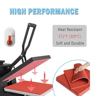 (BOTH) 12x15 Inch Silicone Heat Press Mat Pad 0.3 Inch Thickest Sublimation Silicone Mat for Heat Pr