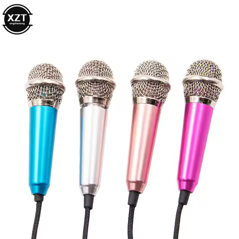 Newest Mini Jack 3.5mm Studio Lavalier Professional Microphone Handheld Mic for Computer for iPhone 