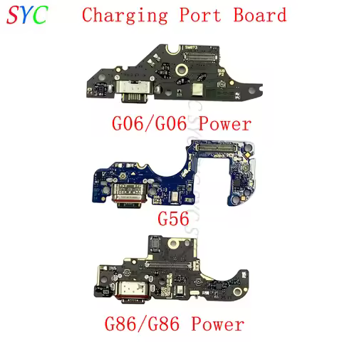 Charging Connector Board For Motorola G06 Power G56 G86 Power USB Charging Port Flex Cable Repair Pa