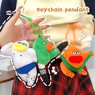 Funny Runaway Madman Series Plush Keychain - Cartoon Key Chain - for Friends Gifts - Soft Fluffy Dol