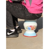 Home Use Old Style for Elderly I9AT Enamel Urinal Bucket for Children, Short and Thickened Urinal wi