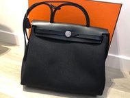 Hermes Herbag 31全黑銀扣