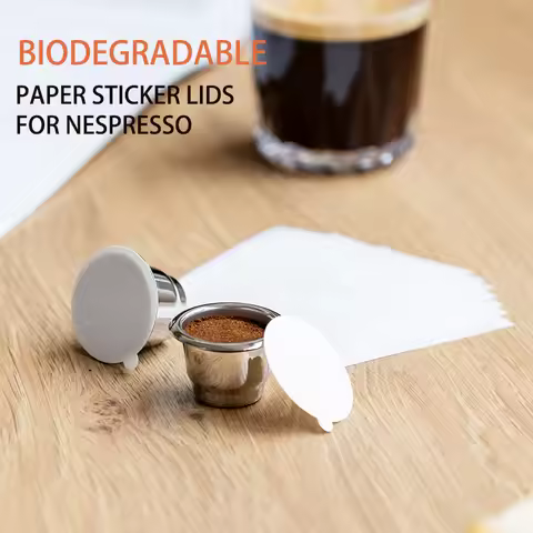 Nespresso coffee capsule cup Biodegradable paper stick cover for Nespresso coffee machine filter esp