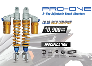 โช้คหลัง OKD PRO-ONE Color Gold Champion สำหรับ Zontes 368G โช๊คแต่ง PRO ONE Zontes368G