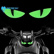 Motorcycle Luminous 3d Devil Eye Sticker Universal Suitable For Ebike Motorcycle Q9c7