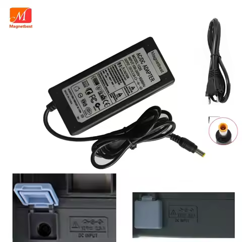 12V 2.5A AC DC Power Supply For Korg B1WH B1SP B1 B1BK 88-Key Digital Piano KA390 KA-390 KSAS0251200