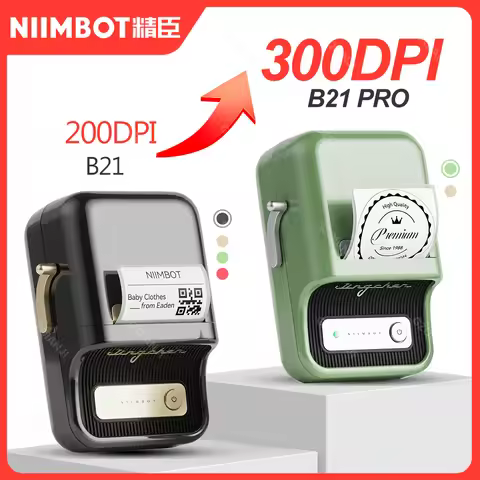 300dpi Niimbot B21 PRO Thermal Label Sticker Print Maker Bluetooth Mobile Wireless Printer for Busin
