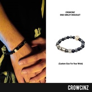 Crowcinz Dice Smiley Bracelet/Lucky Stone With Charm And Face